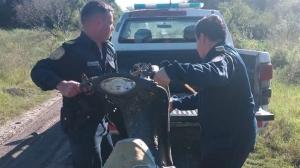 Encontraron cerca de Ombú una moto robada en el departamento Feliciano