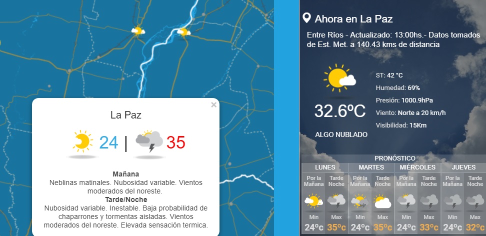 42 de termica en la paz