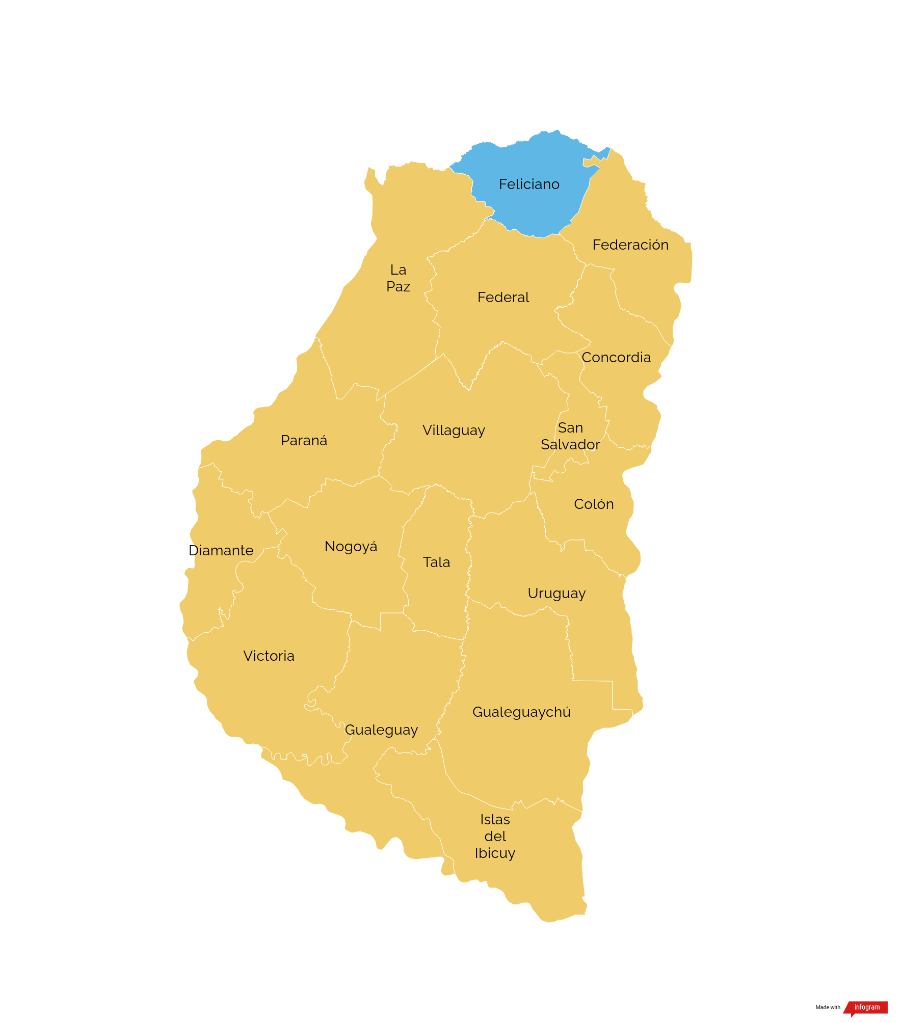 MapaAmarilloEleccioneslegislativas2021EntreRios14noviembre