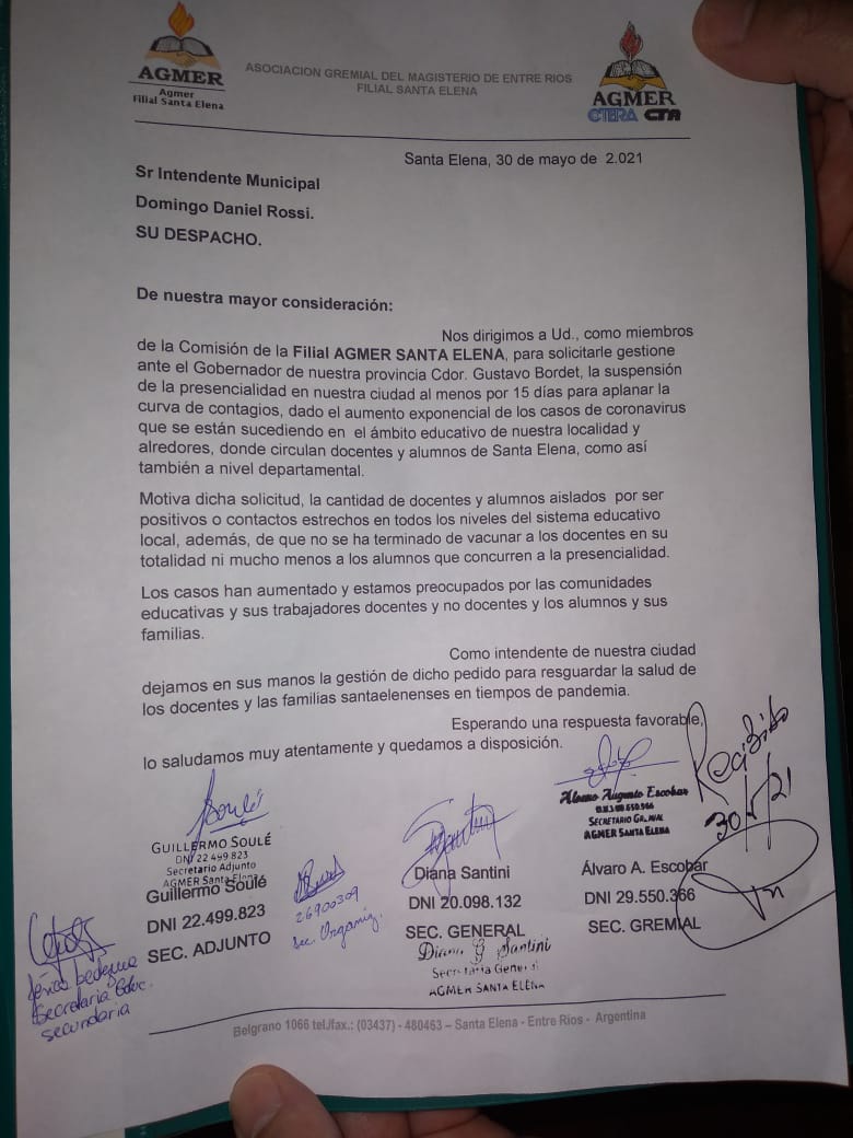 NotaRossipresencialidadEscuelas