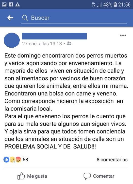 captura denuncia perros envenenados