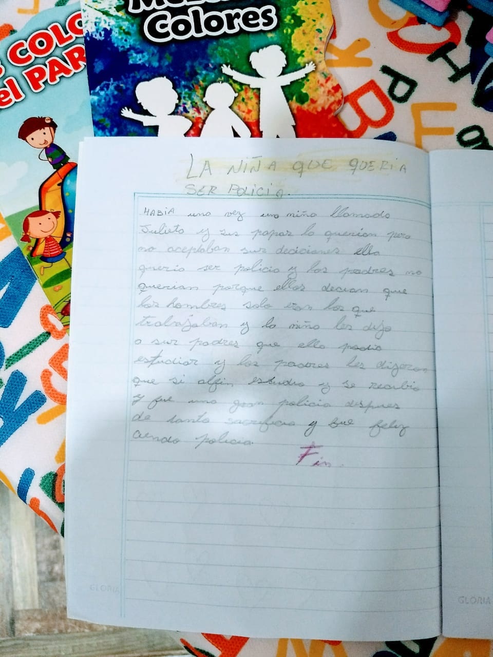 carta nena la paz comisaria del menor y la familia