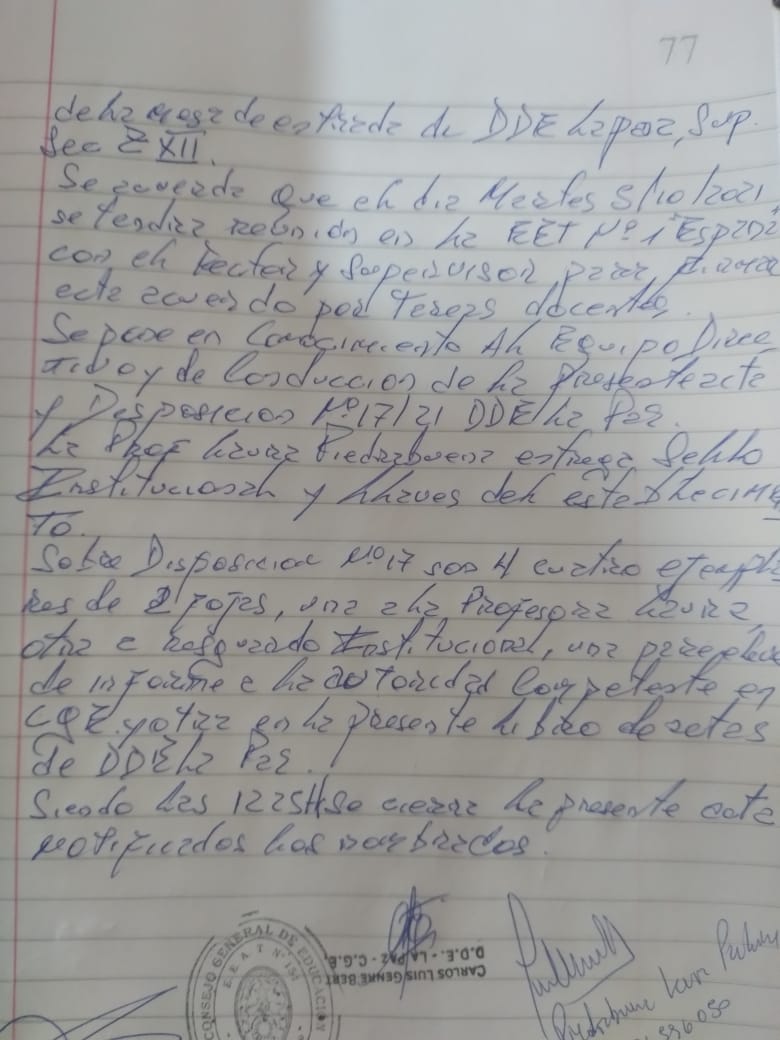 intervencion escuela agrotecnica el quebracho 1