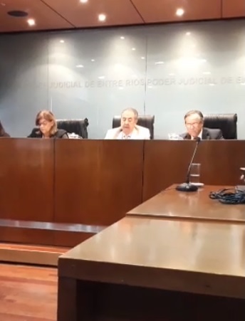 jueces audiencia sala penal