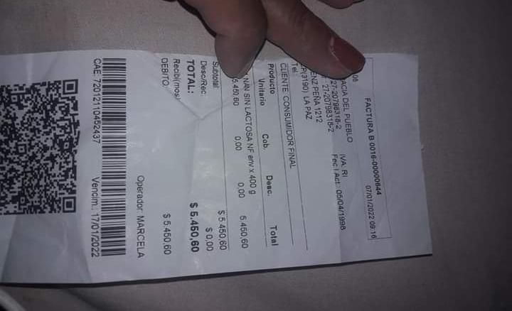 leche deslactosada factura