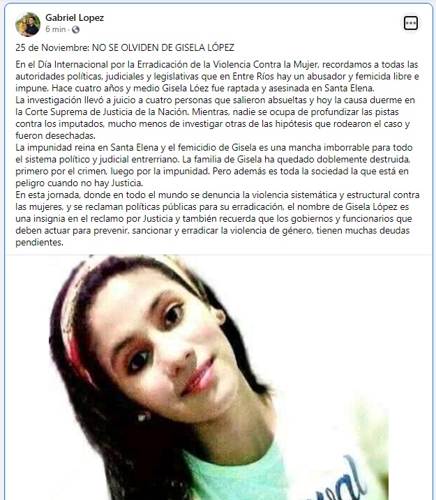 no se olviden de gisela lopez