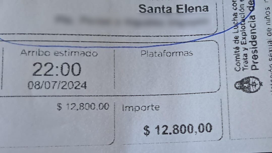 pasaje a Santa Elena original