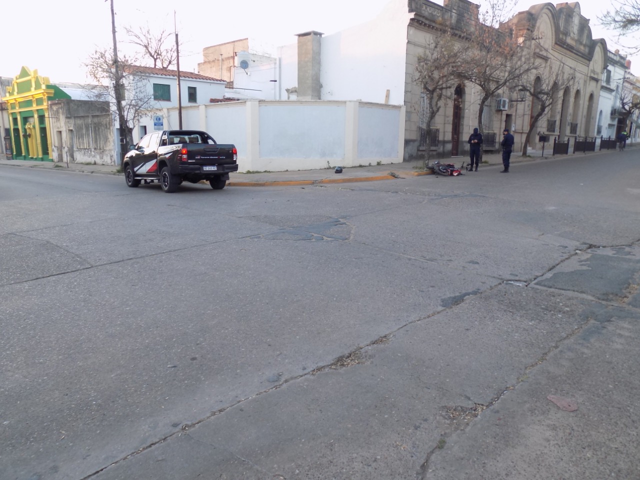 siniestro vial moto camioneta 27 8 21 la paz